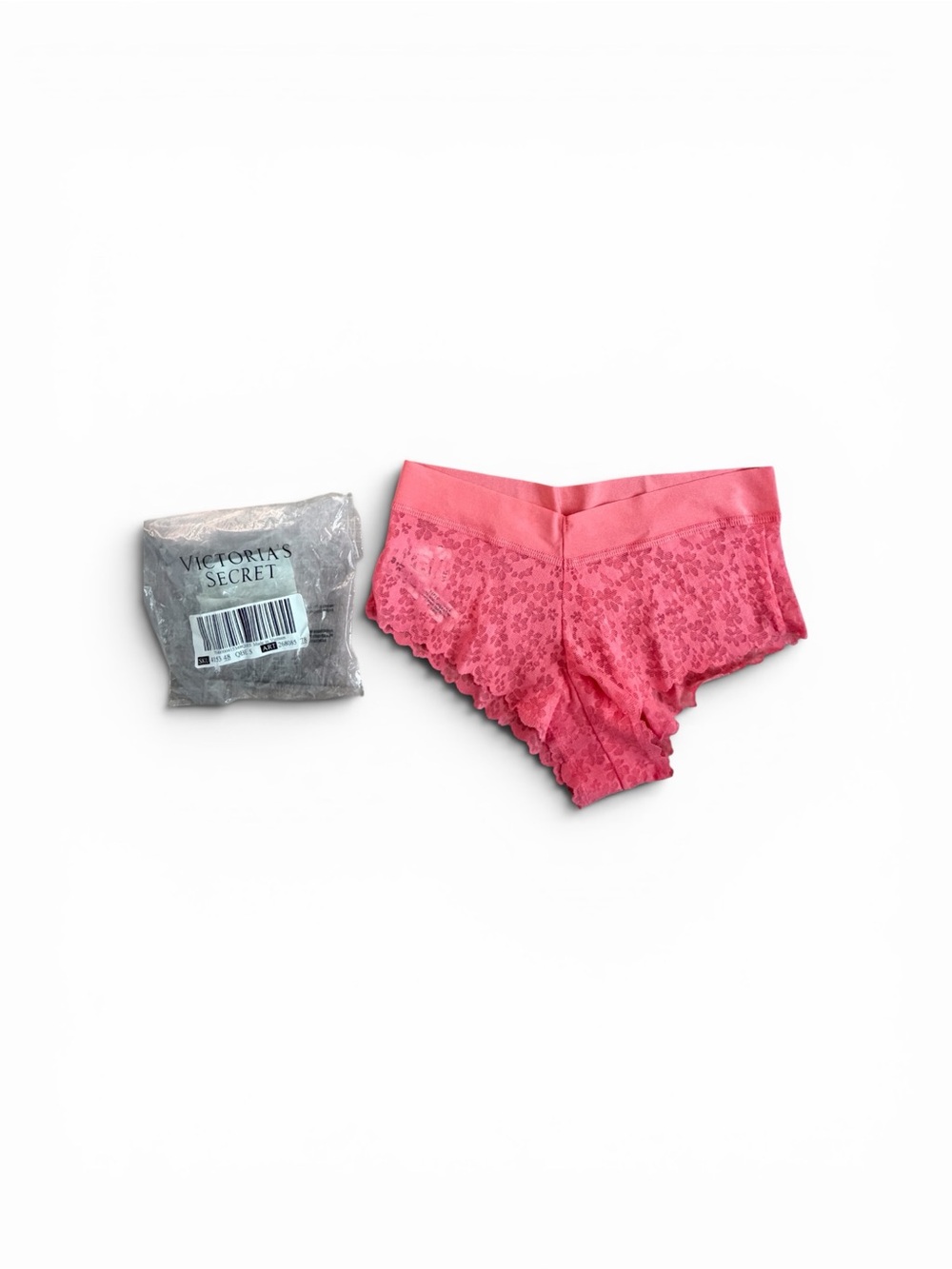 Victoria's Secret Coral Lace Boyshorts
